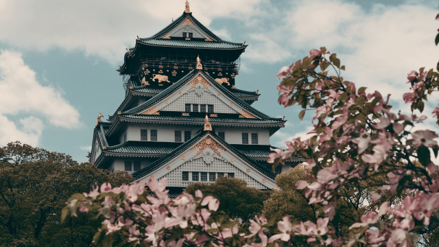 Thành Osaka là điểm đến hấp dẫn cho chuyến du lịch Nhật Bản mùa xuân